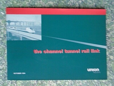 Union Railways Der Kanaltunnel Eisenbahnverbindung Prospekt Oktober 1994 9615F
