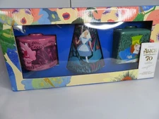 Disney Store Alice in Wonderland Mary Blair Small Vases, Set of  3 Brand New