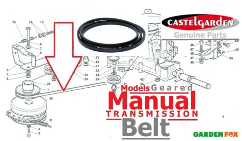 Genuine Castelgarden EB13 102 Manual Transmission Gearbox BELT - CG13506210/0