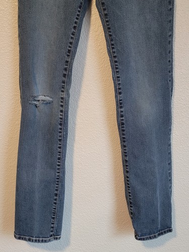 Old Navy Jeans Girls Size 18 Skinny Built-In Flex Straight Distressed Blue - Picture 5 of 13