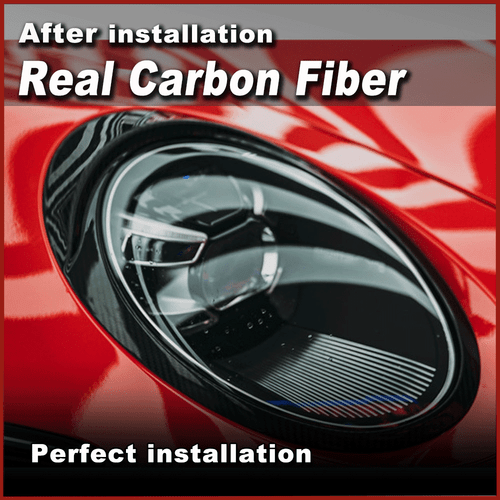 For Porsche 911 992 2019-22 REAL Carbon Fiber Headlight Eyebrows Eyelids Covers - Picture 3 of 13