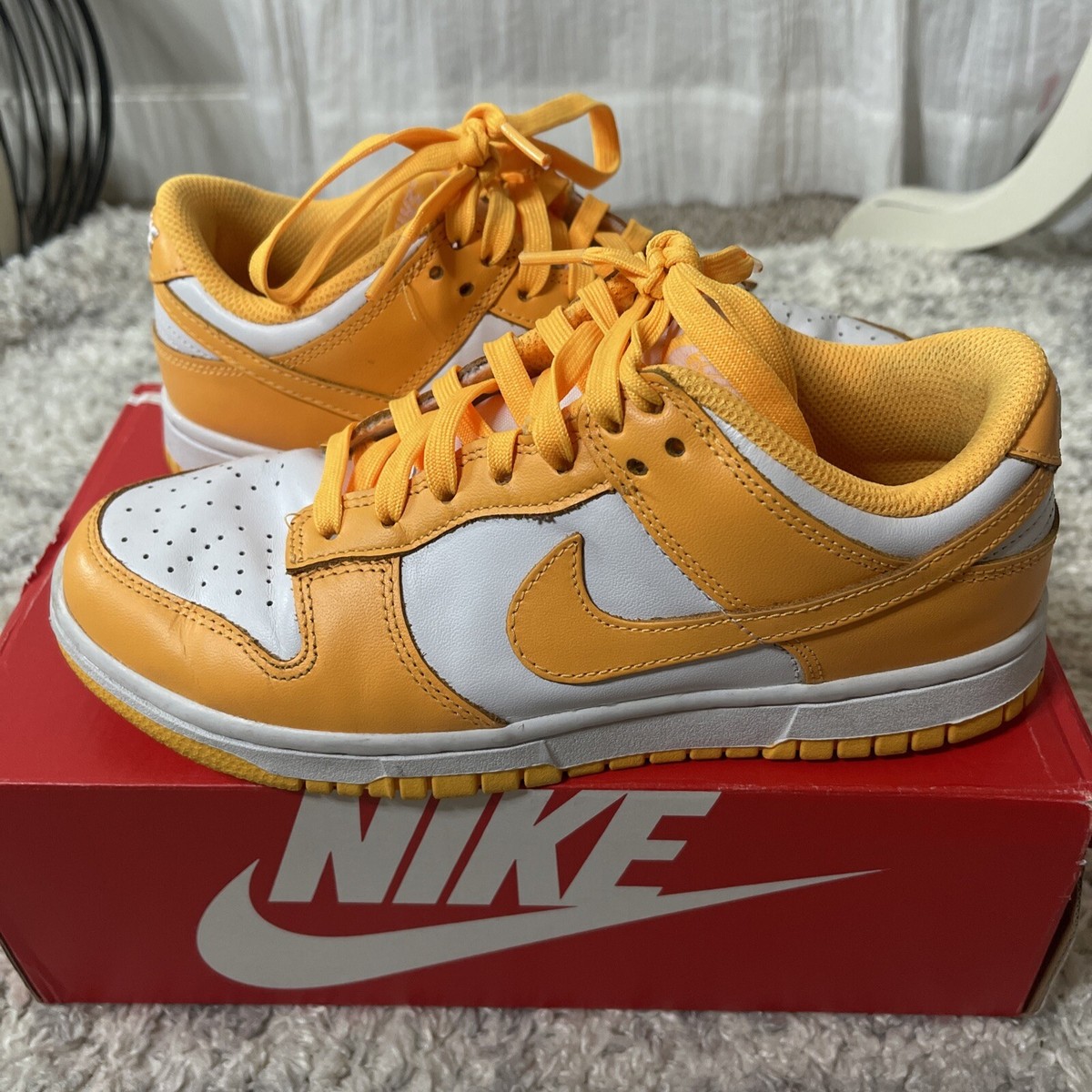 Size 6.5 - Nike Dunk Low Laser Orange | eBay