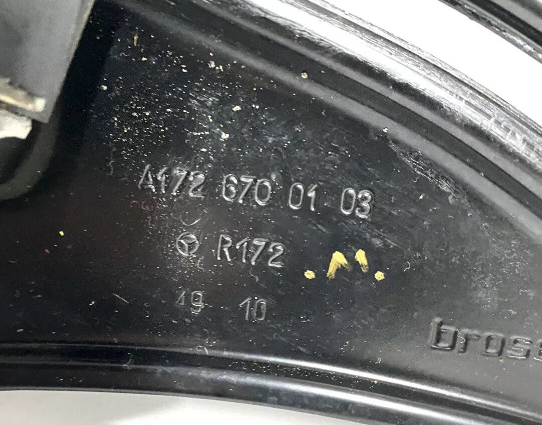 R172 MERCEDES 2012 SLK350 Left Quarter Window Regulator 1726700103 