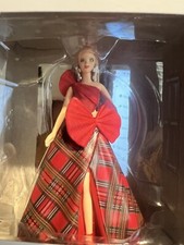 Hallmark 2024 Holiday Barbie Ornament New in Box Christmas Tree Red Plaid Dress