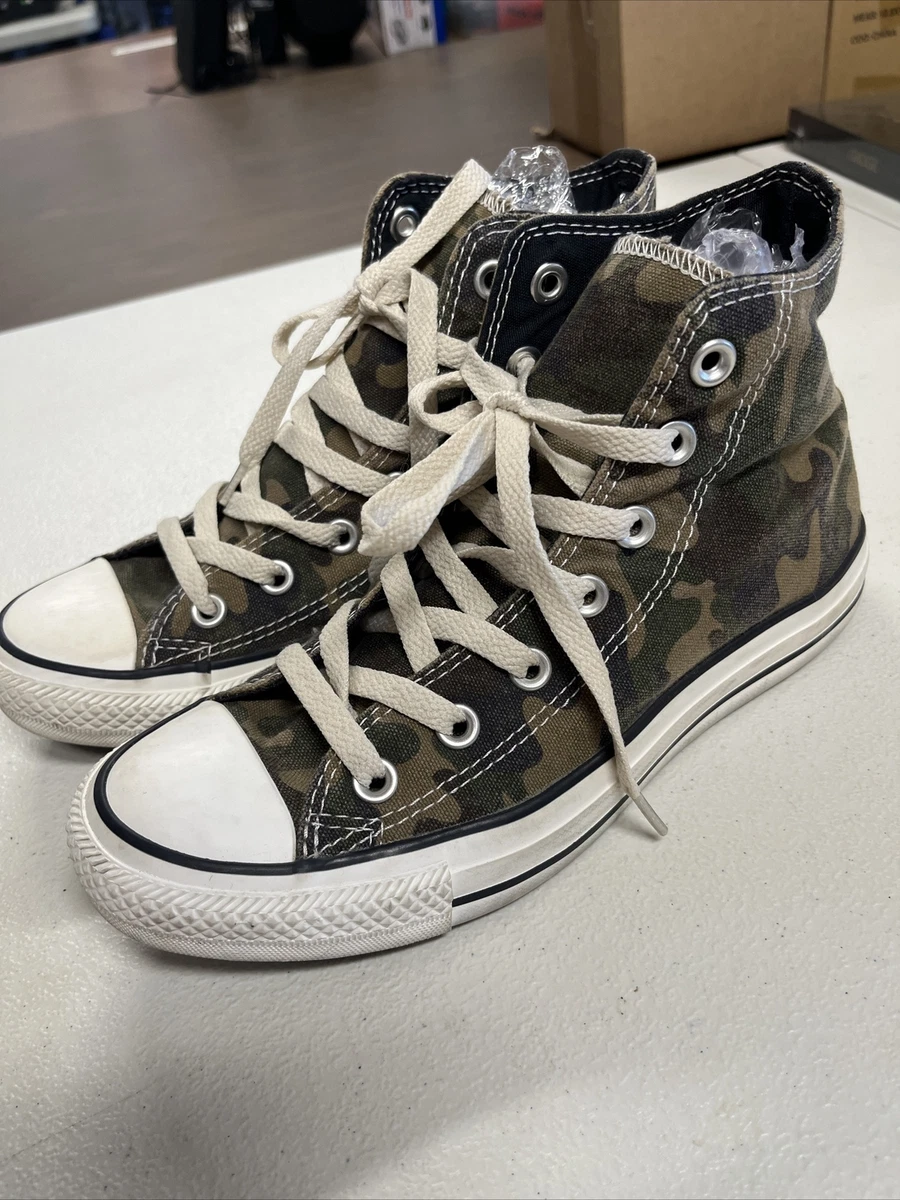 Converse Chuck Taylor All Star High Off WHITE CAMO Sneaker Shoes