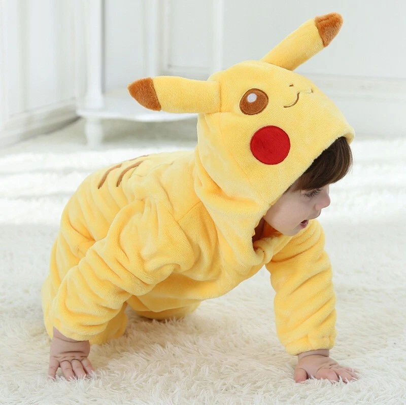 Pikachu Pajamas Kigurumi Cute Costume Bodysuit Cosplay - Baby Size 59-80cm - Image 2 of 4