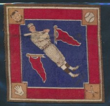 1914 B18 Blankets: ZACK WHEAT Brooklyn Robins HOF, Blue Infield ~ VG+