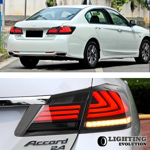 Repackaged LED Tail Lights For 2013-2015 Honda Accord Lens LED Rear Lights A Set - Picture 15 of 17