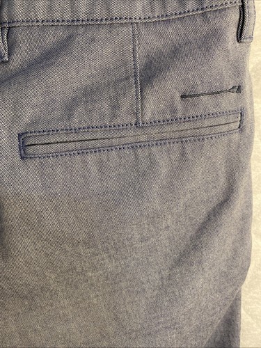 J.Crew Oxford Tech Shorts Mens 28 Blue Stretch Moisture Wicking Waistband 7" - Picture 8 of 15