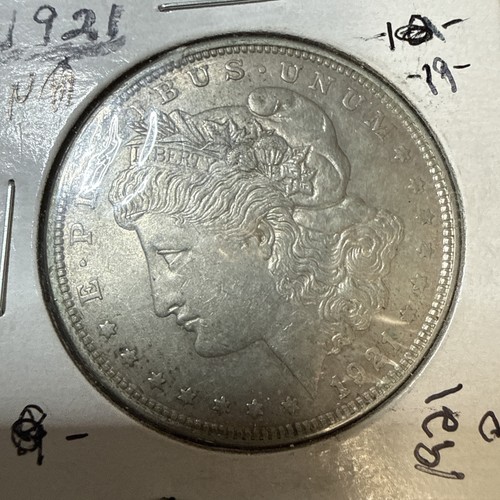 1921 Morgan Silver Dollar In AU Condition