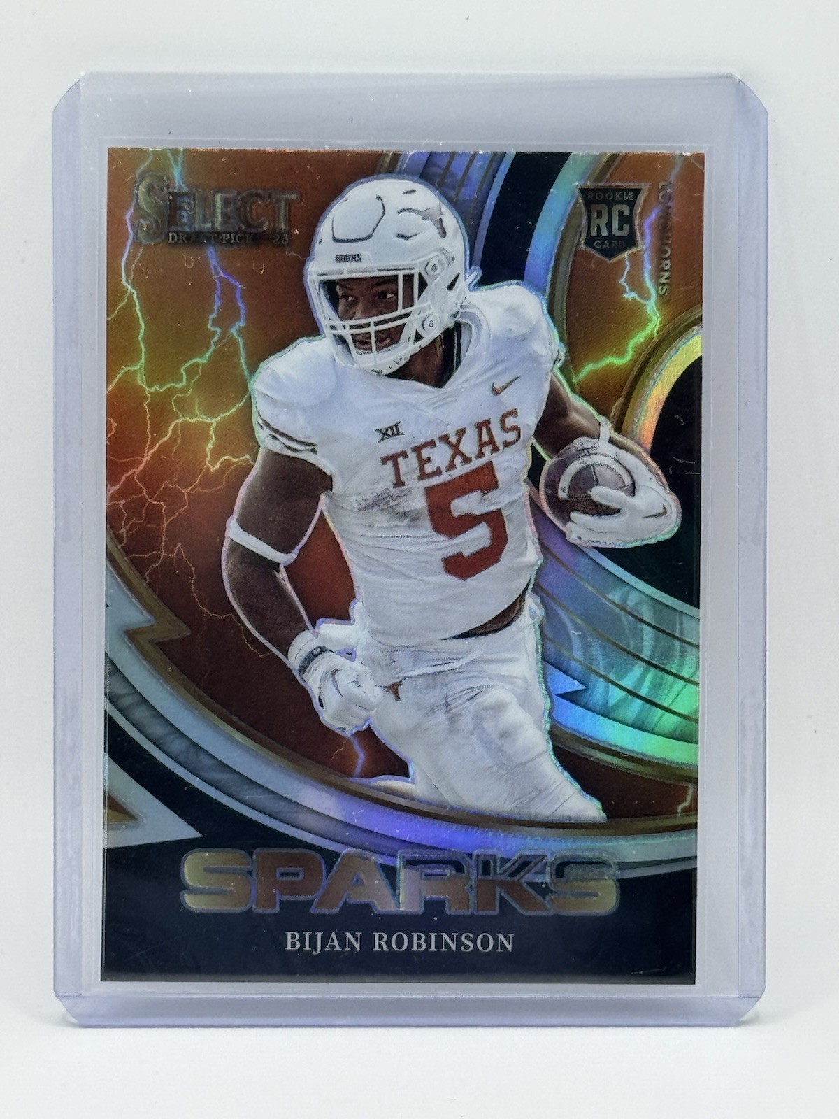 2023 Panini Select Draft Picks - Sparks Bijan Robinson #SPR-BR Silver Prizm (RC)