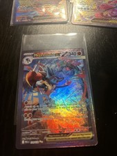 FAN ART Mega Lucario ex 179/132 Me01: Mega Evolution 3D Texture + Holo!
