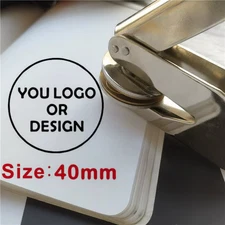 Embossing Stamp Custom Logo Wedding Library Emblem Embosser Branding