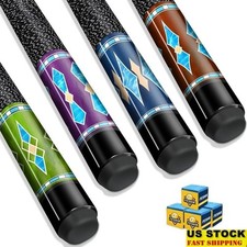 Premium Maple Pool Cues Set Billiard Sticks Durable High Precision Grip 58 Inch
