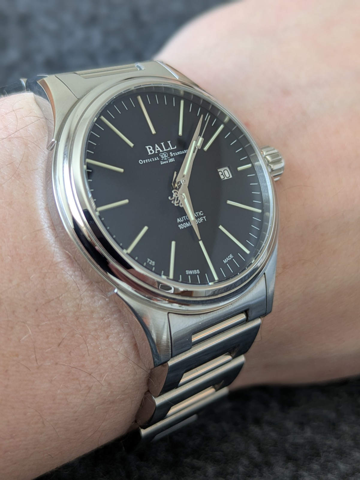 Ball Fireman Enterprise 40mm Automatic Back Dial Casual Dress Watch w/ Warranty image 3
