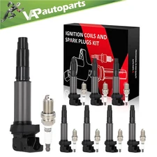 8 For 2004-2005 BMW 645Ci 4.4L V8 Ignition Coil & Spark Plug