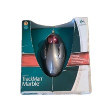 Logitech TrackMan Marble Trackball Optical Mouse Wired USB