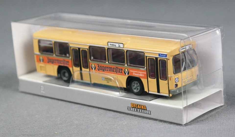 BREKINA 59154 H0,1:87 Büssing BS 110 V, 1970, "Frankfurt Jägermeister" NEU 2025! - Bild 3 von 4