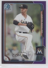 2015 Bowman Chrome Prospects Purple Refractor 211/250 Justin Nicolino #BCP93 7i2