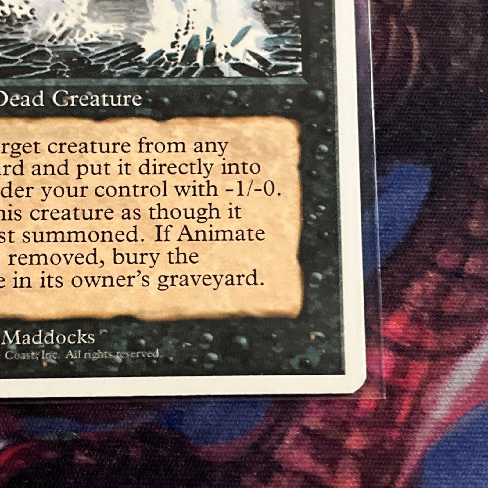NM Animate Dead Fourth Edition Mtg Magic the Gathering