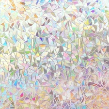 Volcanics Window Privacy Film Static 17.5 x 78.7", Multicolor 