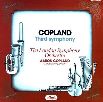 Copland, The London Symphony Orchestra - Third Symphony LP (VG/VG) .