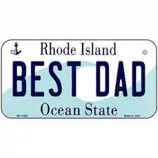 Best Dad Rhode Island State License Plate Novelty License Plate