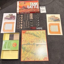 1975 Tank Battle Board Game Milton Bradley, Excellent Condition, Detailed