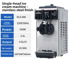 Commercial Small Single Head Soft Ice Cream Machine Stainless Steel Sundae Maker