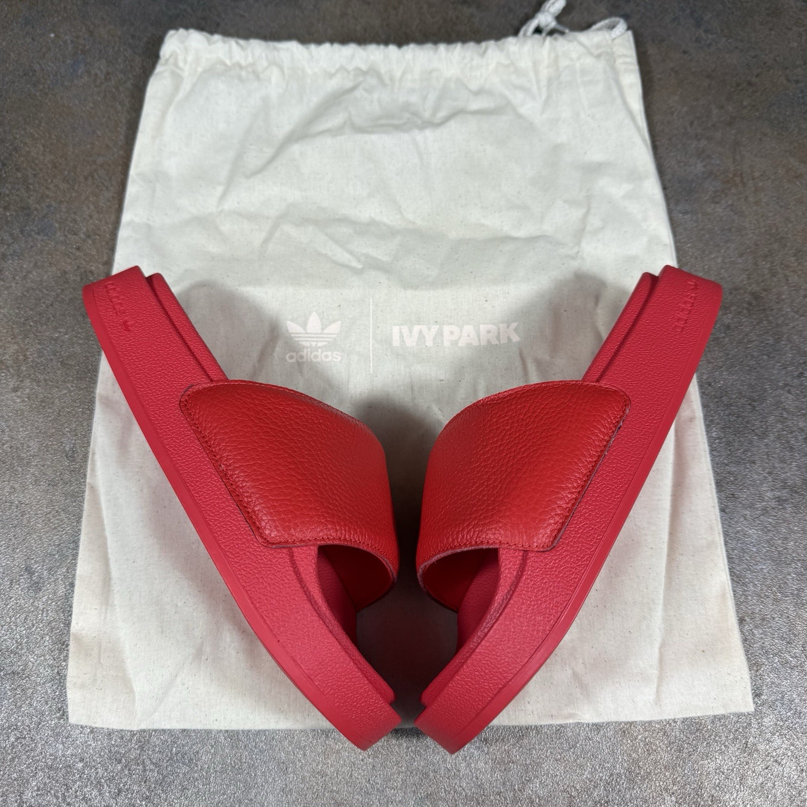 Adidas X Ivy Park Red Sliders Size 6 UK - Brand New, RRP £65 image 10