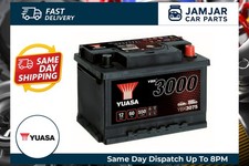 YUASA Battery YBX3075 12V 60Ah 550A B13 B14 Audi 80 S2 quattro 2.2 quattro
