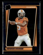 Hendon Hooker 2023 Chronicles Clearly Donruss Rated Rookie Purple RC 82/99