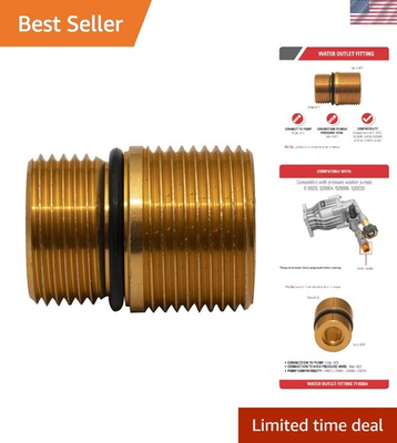 #ad Easy Install Gold Water Outlet Fitting for OEM Pressure Washer Models 510020 $35.99