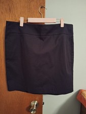 Ann Taylor NWT Women's Black Straight Pencil Skirt Knee Length Size 14