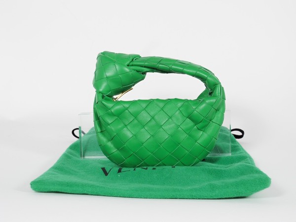 Bottega Veneta Green Intrecciato Candy Jodie Mini Leather Bag