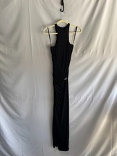 HALSTON Lang Gown Black Size 2 (As Is Condition)