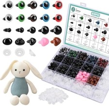 Brand New Safety Eyes  Noses Crafts Teddy Bears 820 pcs By Juneox
