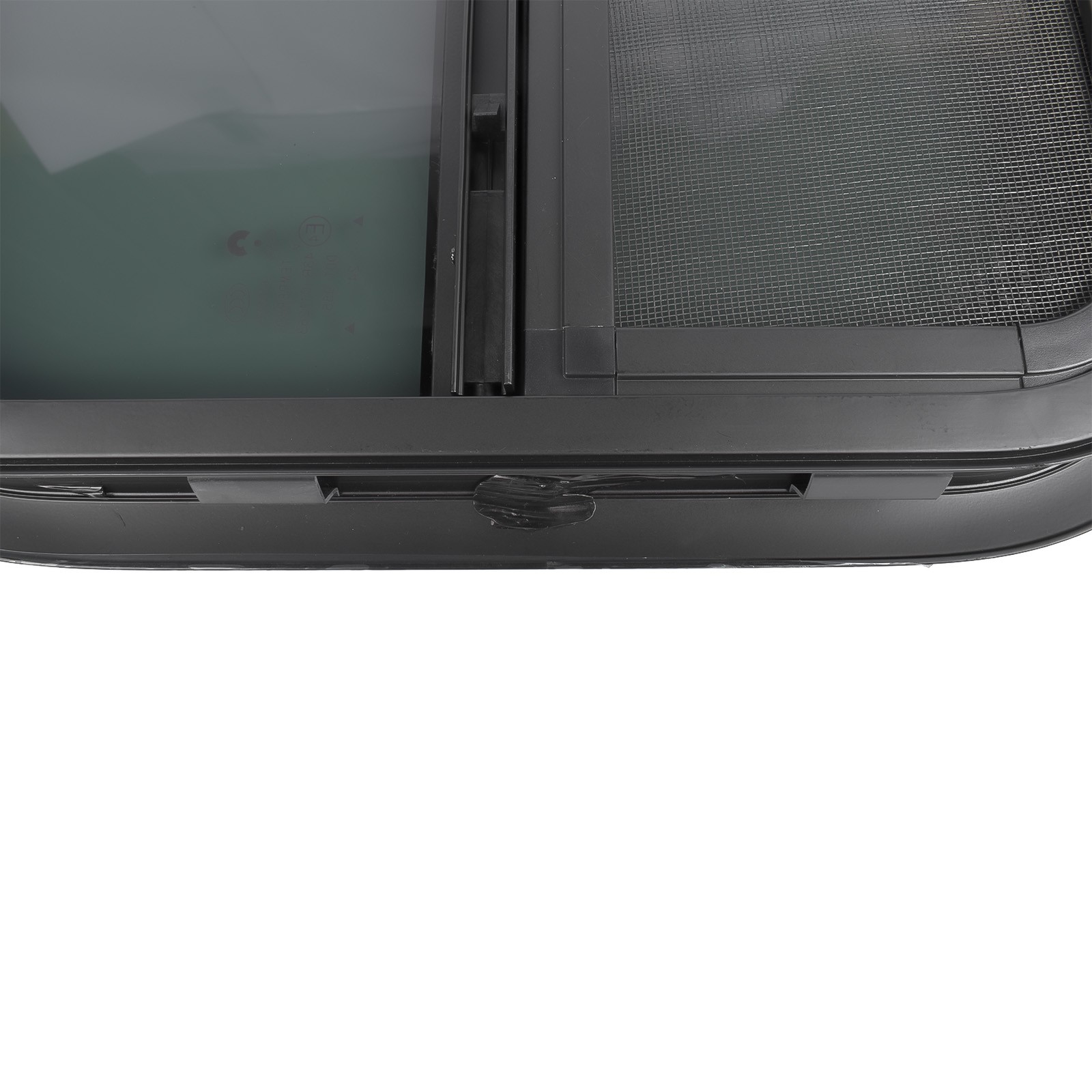 New Vertical RV Window 14" W x 16" H Tinted Sliding + Net Screen and Trim Ring