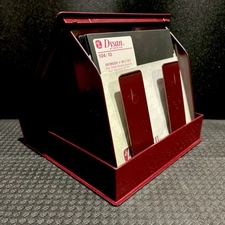 Atari 400 800 XL XE new 7 floppy disk and 1 hard storage case RED BOX 1984