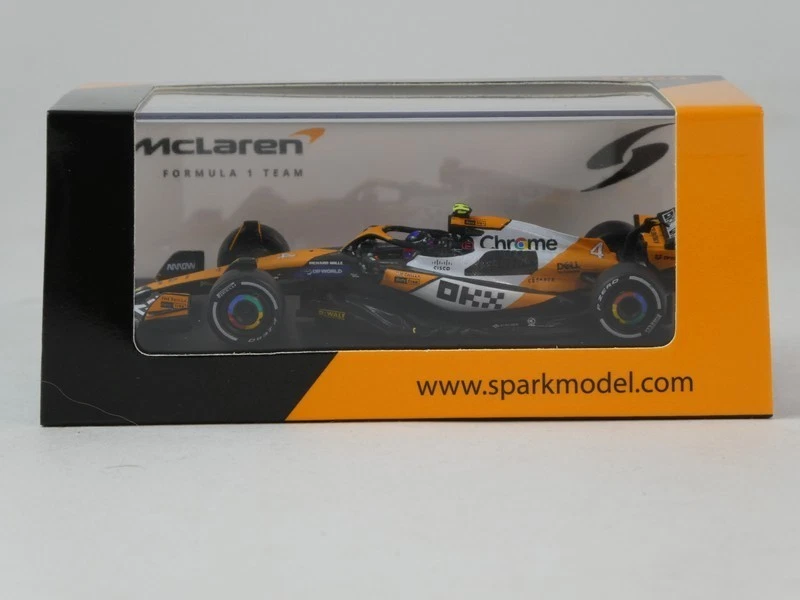 Spark F1 Mclaren MCL38 #4 Lando Norris winner Singapore GP 2024 1/64 Y409 - Immagine 3 di 3