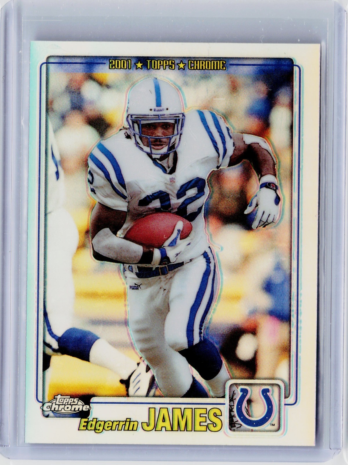 2001 TOPPS CHROME REFRACTOR #100 - EDGERRIN JAMES #ED 413/999