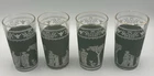 Set of 4 Jeanette Wedgewood Hellenic Grecian Green Jasperware Tumblers Glasses