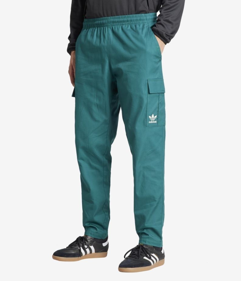 NEW MEN'S ADIDAS ORIGINALS TREFOIL WOVEN CARGO PANTS ~ SIZE MEDIUM