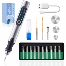 USB Rechargeable Engraving Pen, Mini Electric Engraver with 35 Bits for Jewel...