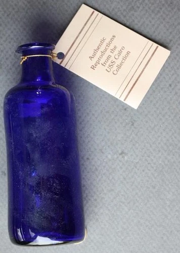 Civil War Union Ironclad Gunship USS Cairo Gettysburg Wax Museum replica bottle-