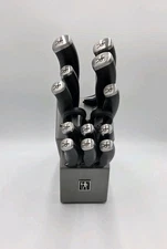 ZWILLING J.A. HENCKELS International Silver Cap Knife Block Set 13 Pc Gray Base