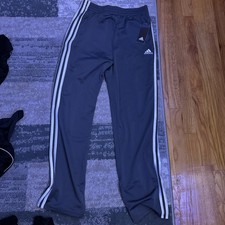 Adidas Boy's Iconic Tricot Pants Gray XL 18/20