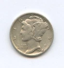 1934  Mercury Dime - 90% Silver - Free Shipping