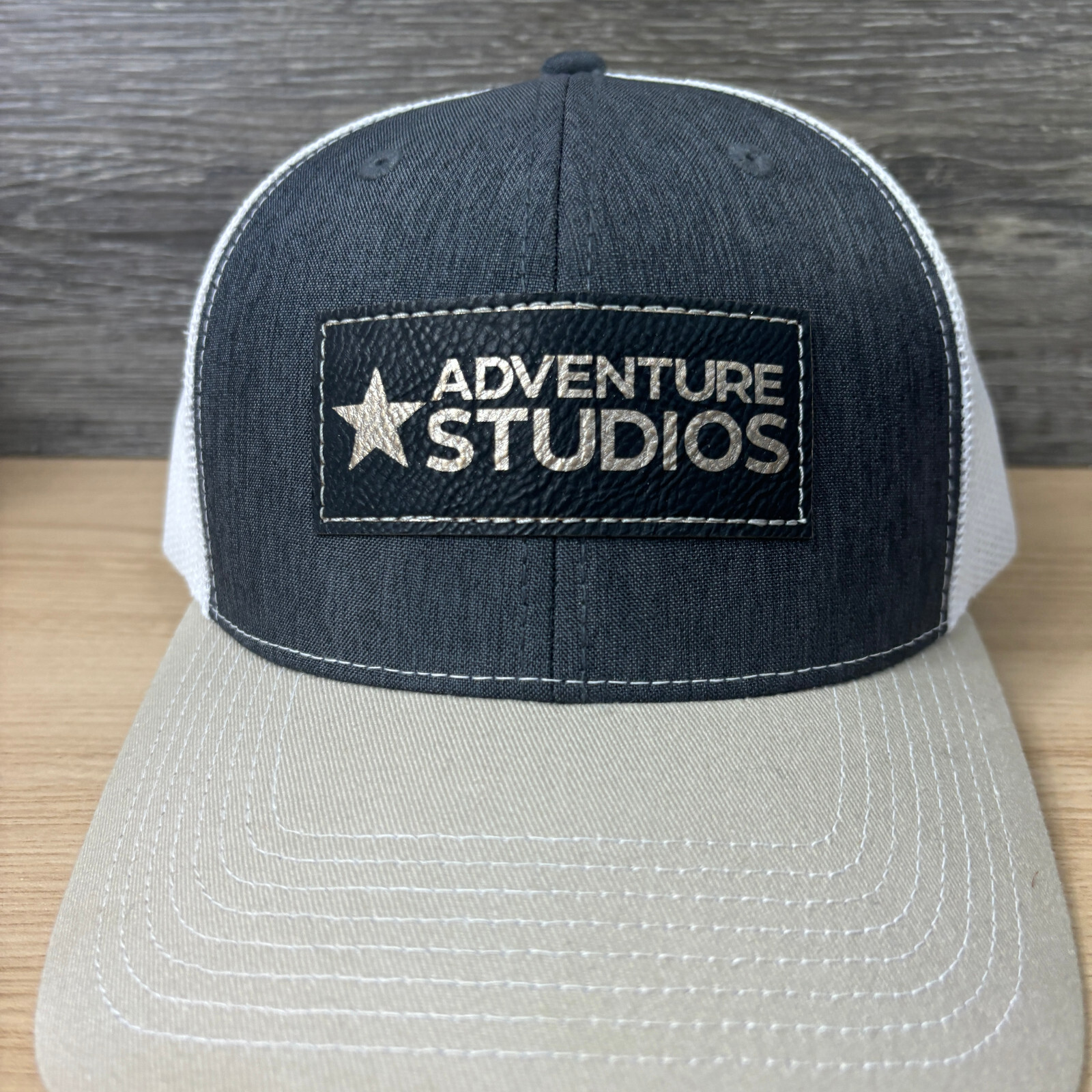 Adventure Studios Hat Cap Snapback Gray Trucker A… - image 2