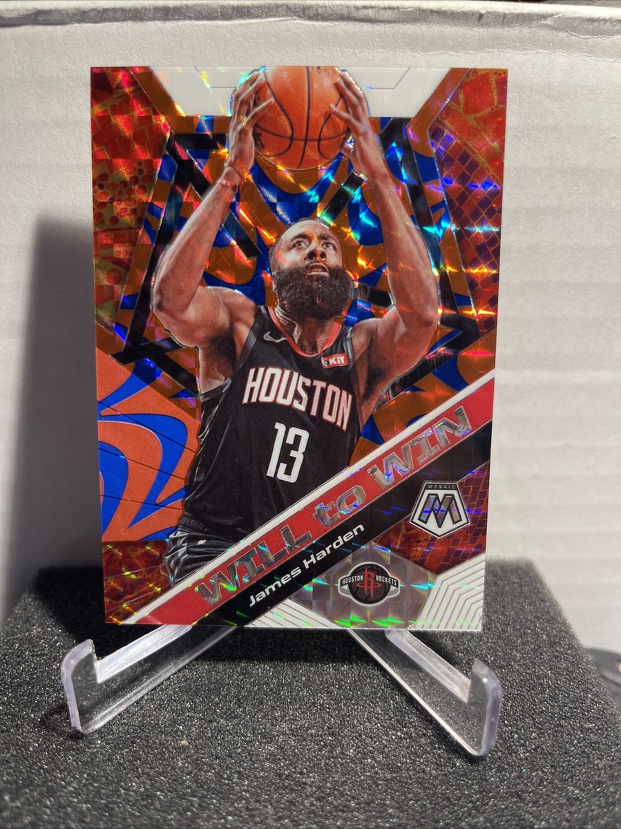 2019 Panini Mosaic Will to Win James Harden Reactive Blue 29